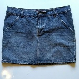 Mossissue denim jeans skirt mini short size 9 ECU